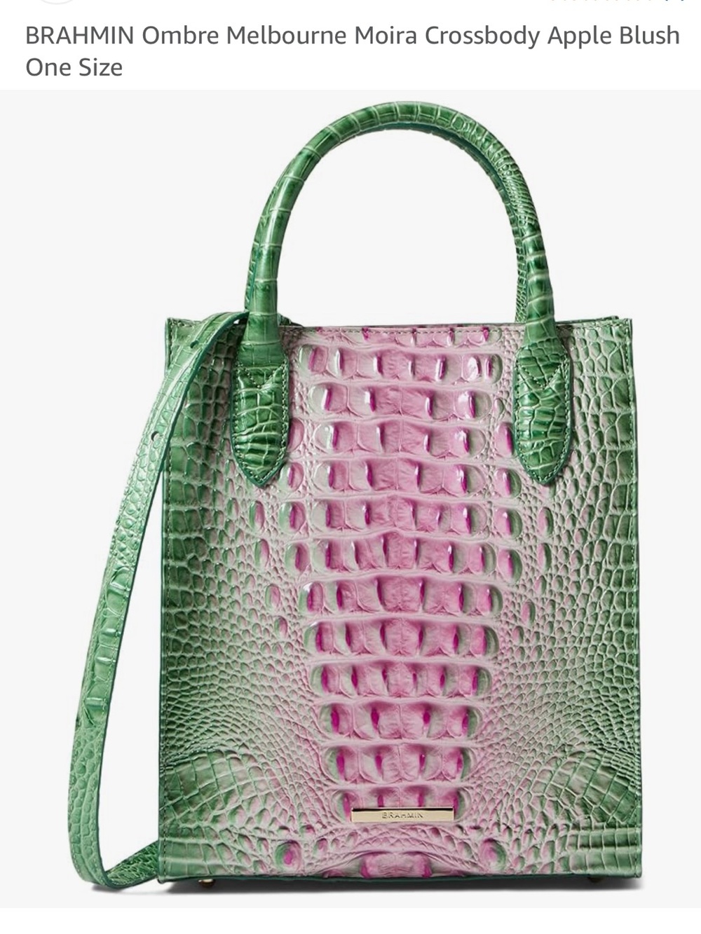 Brahmin Moira Apple Blush Melbourne with Wallet